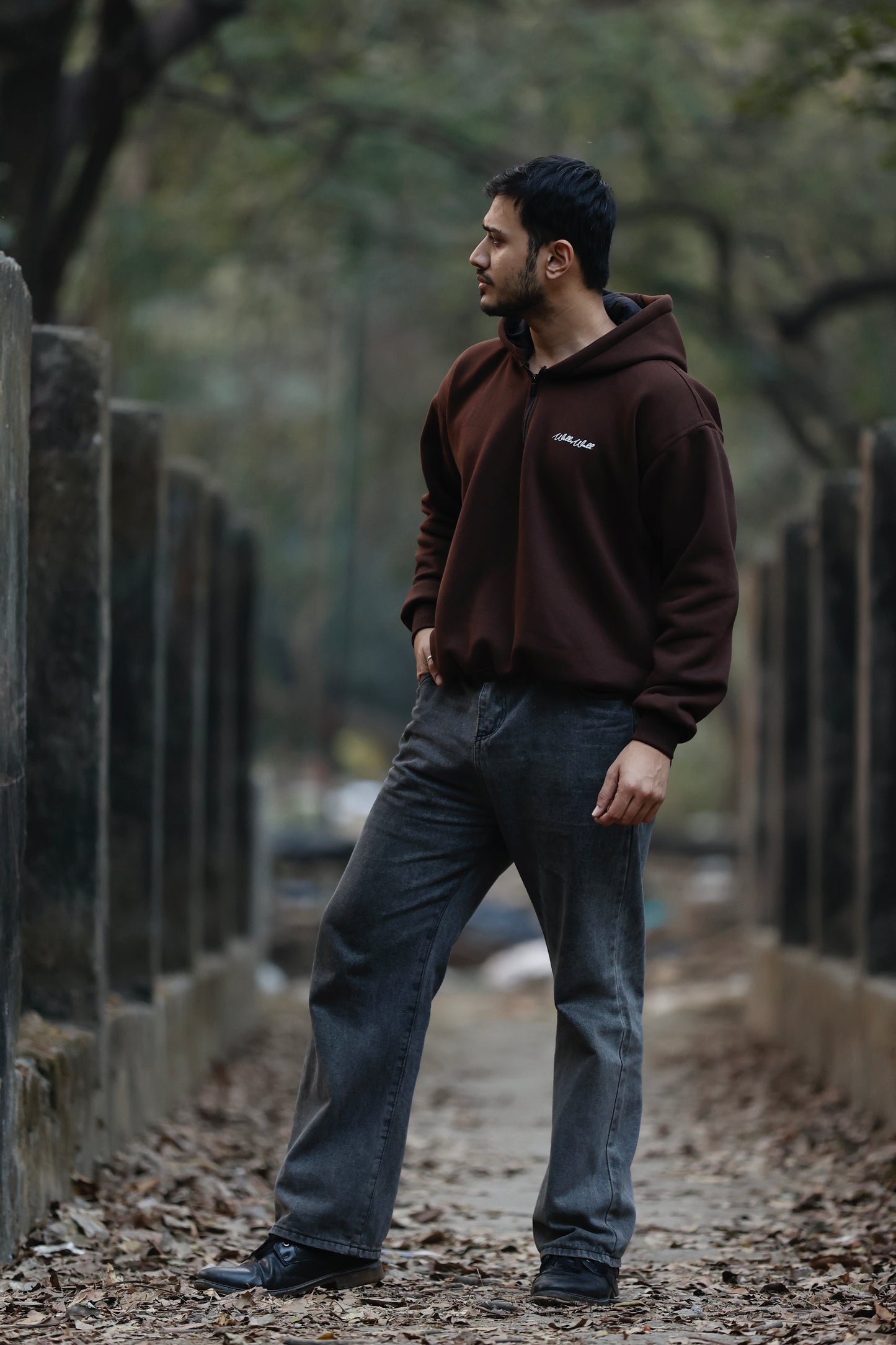 DEEPBREW half zip hoodie