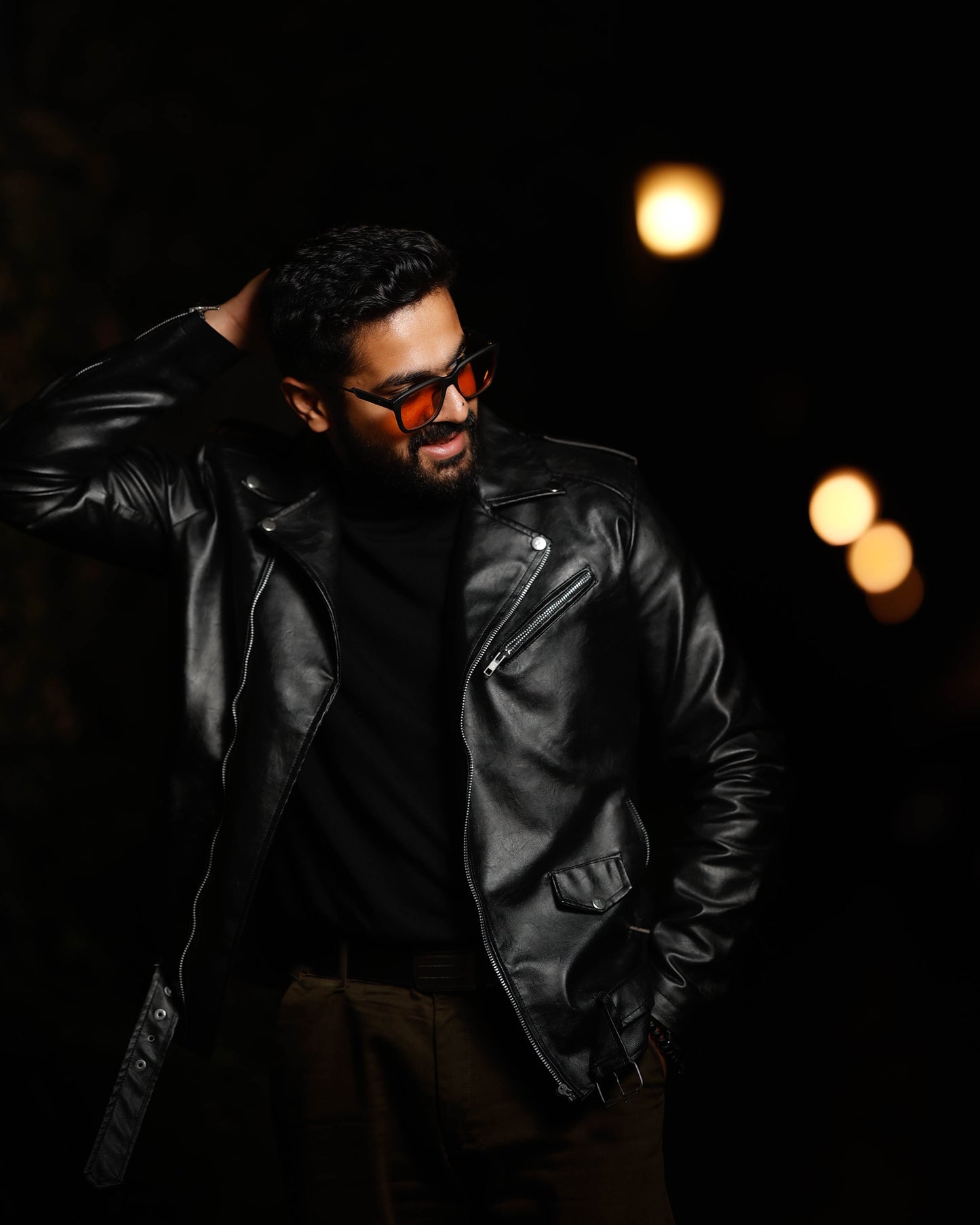 Vegan leather jacket