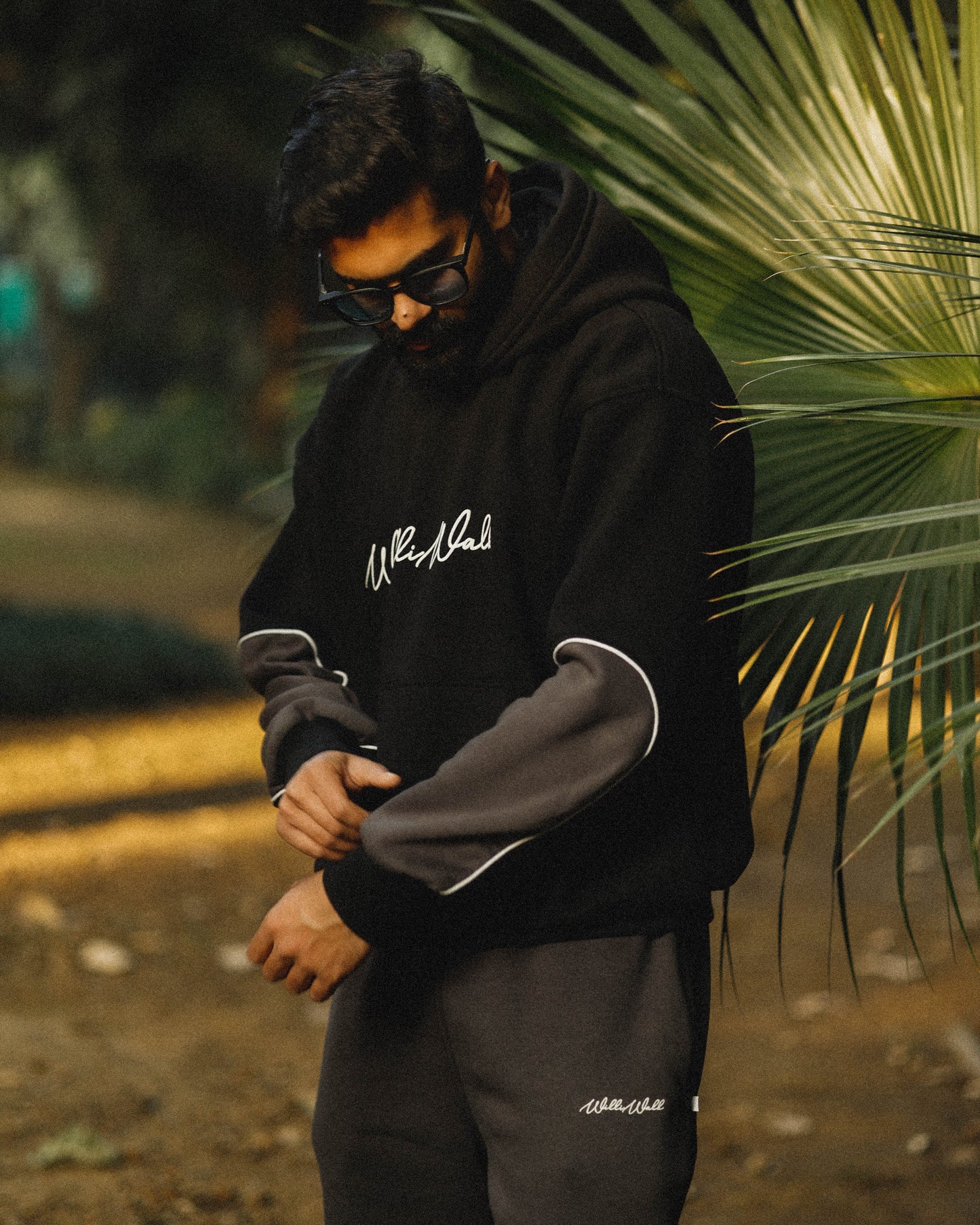 Ash wave cord set Hoodie