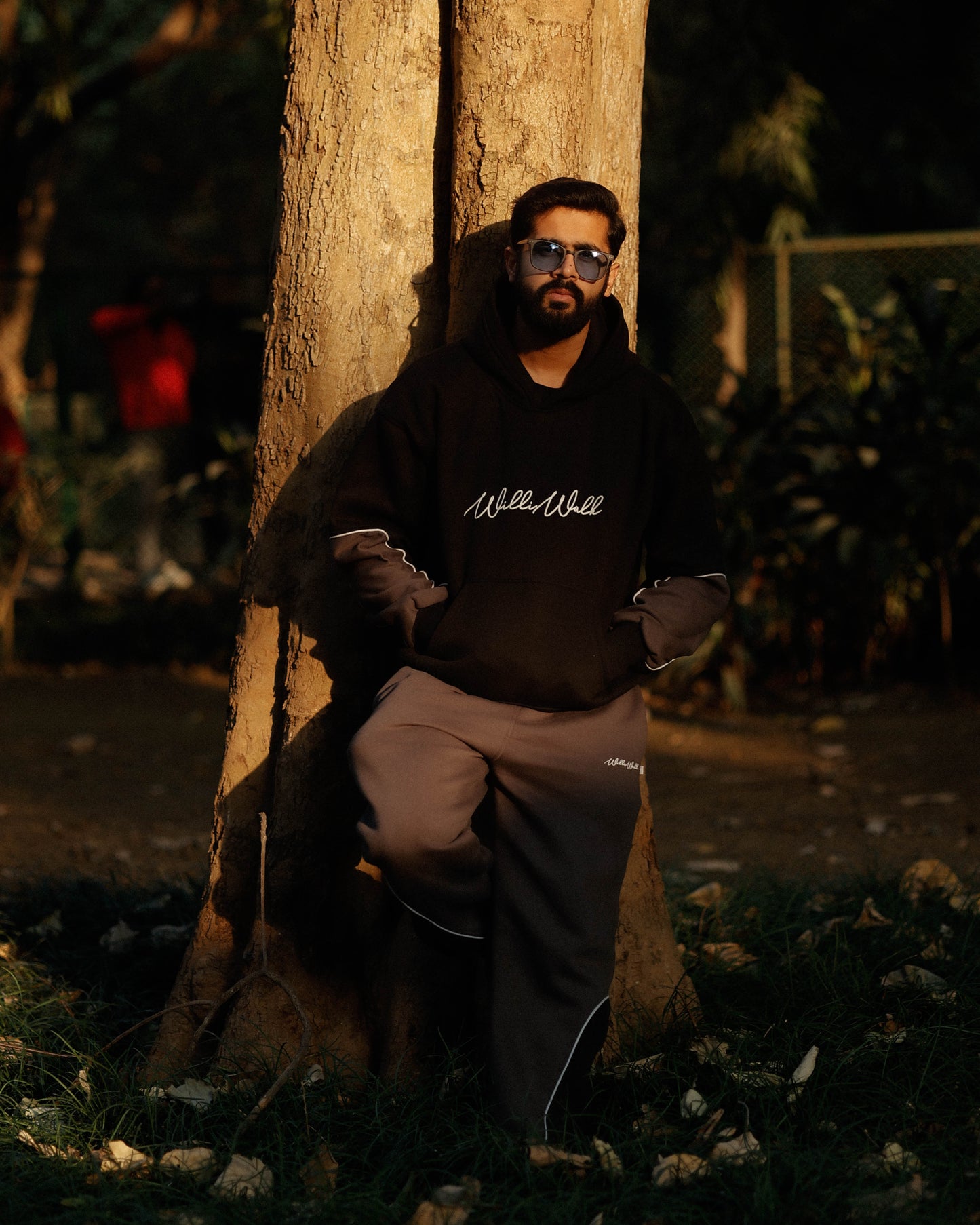 Ash wave cord set Hoodie