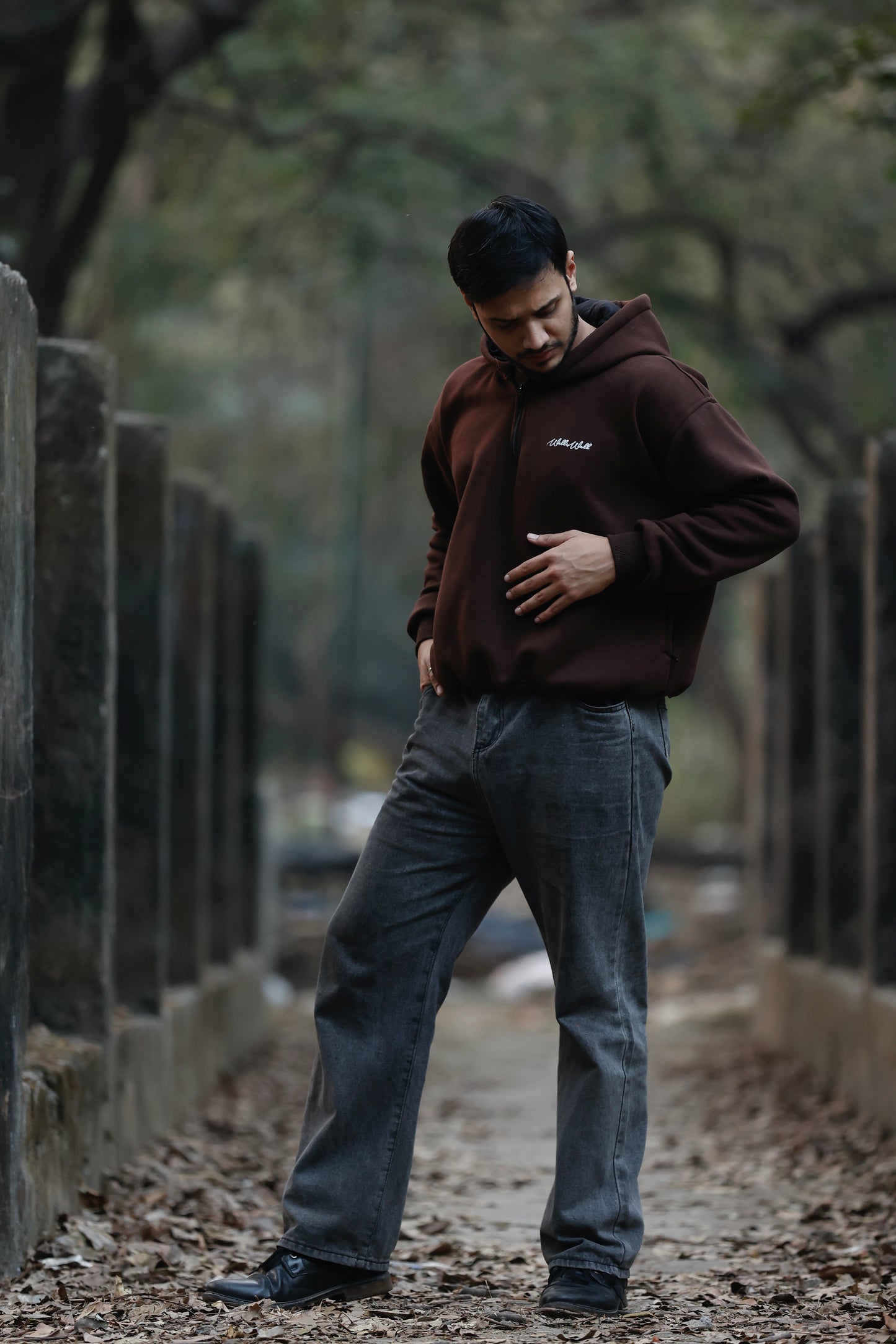 DEEPBREW half zip hoodie
