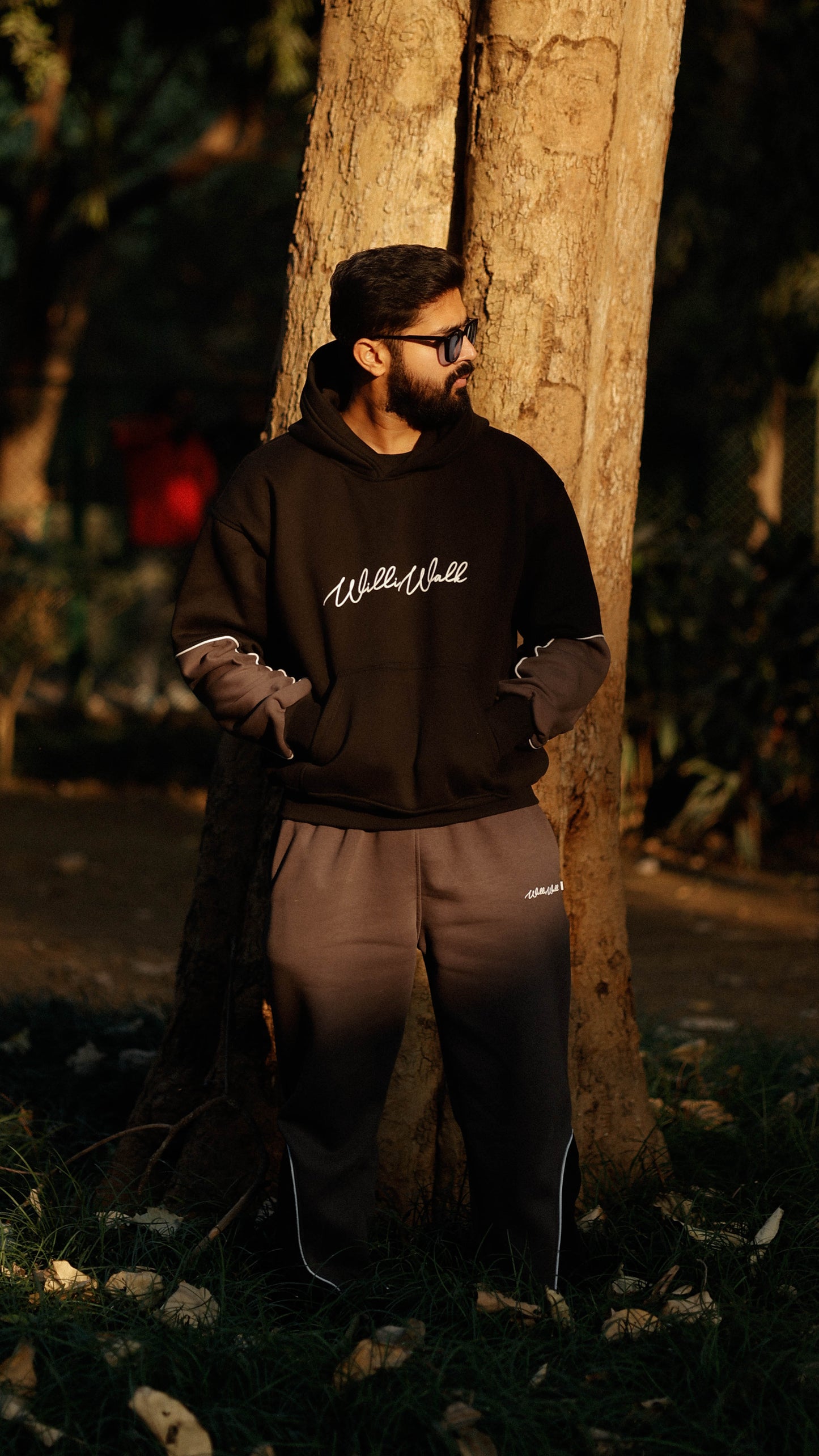 Ash wave cord set Hoodie