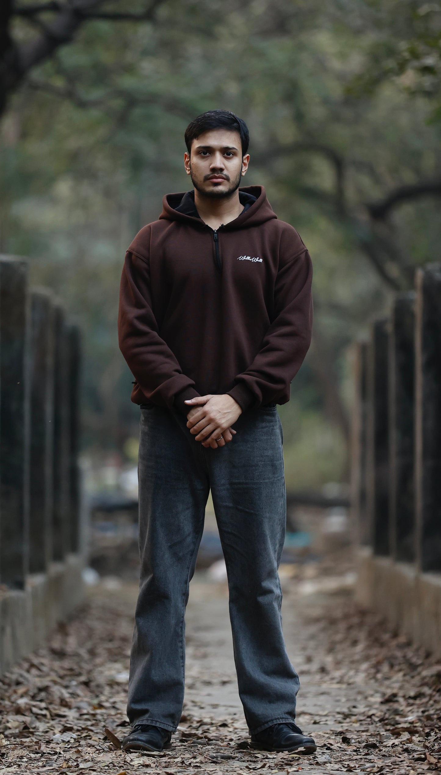 DEEPBREW half zip hoodie